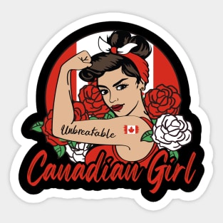 Canadian Girl Sticker